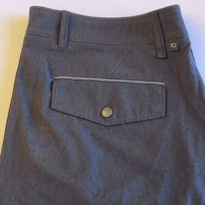 7Diamonds Men Velocity Performance Shorts Dark Gray Stretch Quick Dry Size 36